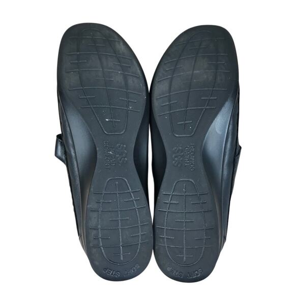 SAS Willow Leather Loafer Women Sz 9N Black Cutout Tripad Comfy Retro Made USA - Picture 14 of 15